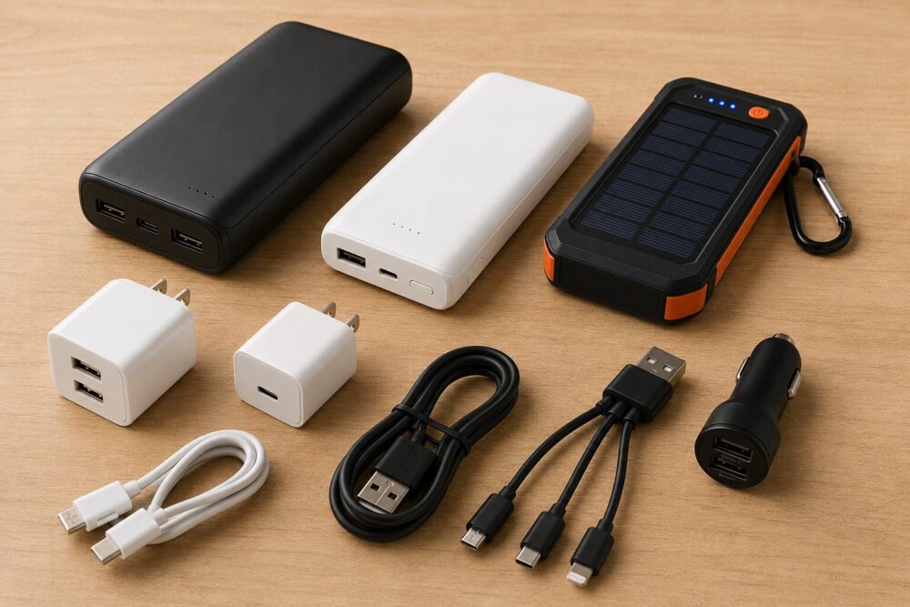 災害時の備え3 充電器とモバイルバッテリー