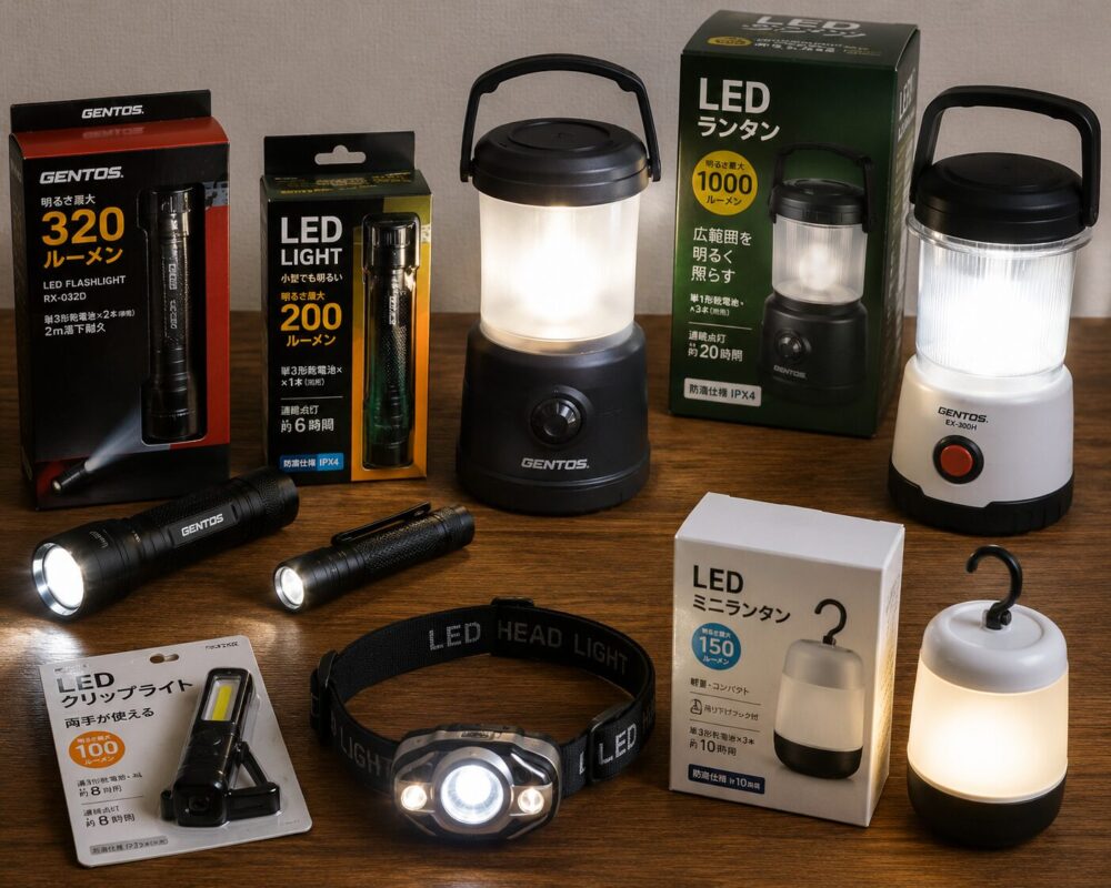災害時の備え5 LEDランタンやLEDライト